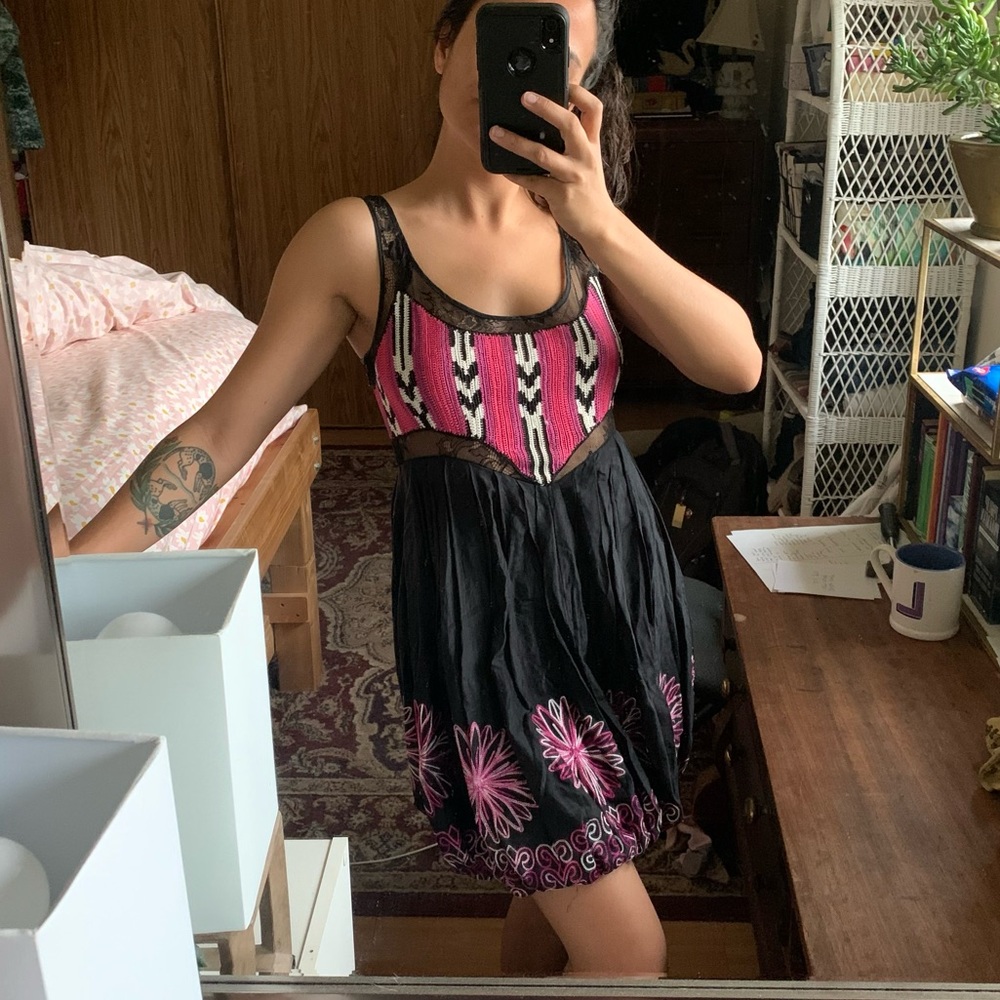 bebe Y2K Silk & Cotton Dress size XS